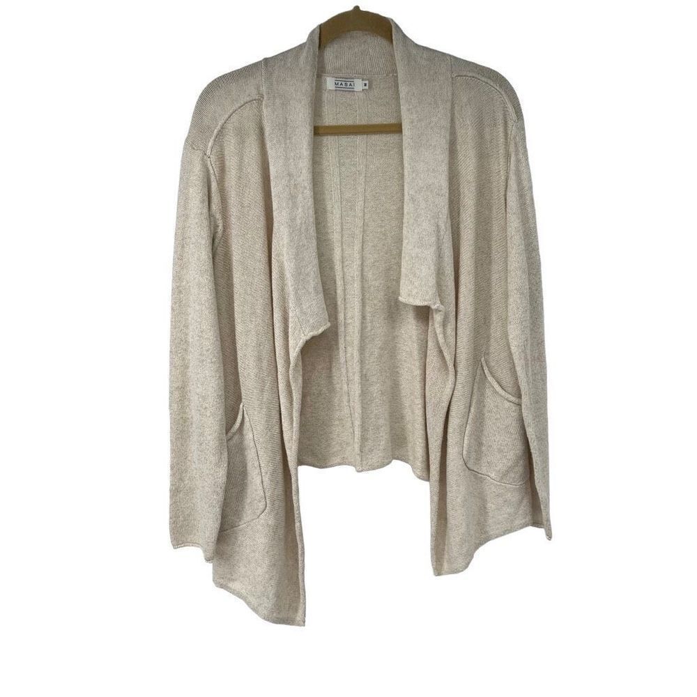 Masai Cream Knit Cascade Cardigan‎